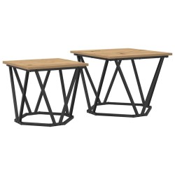 Ensemble de tables d'appoint 2 pcs Chêne artisanal 626491626491