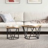Ensemble de tables d'appoint 2 pcs Chêne artisanal 626491626491
