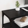 Meuble TV Chêne noir 200 x 30 x 50 cm Bois d'ingénierie et fer 626492626492