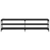 Meuble TV Chêne noir 200 x 30 x 50 cm Bois d'ingénierie et fer 626492626492