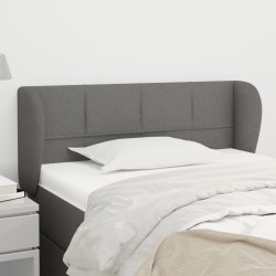 Tête de lit avec oreilles Gris foncé 103x23x78/88 cm Tissu 626494626494