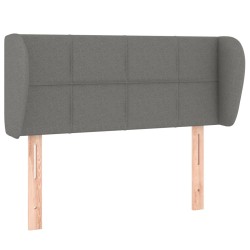 Tête de lit avec oreilles Gris foncé 103x23x78/88 cm Tissu 626494626494