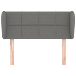 Tête de lit avec oreilles Gris foncé 103x23x78/88 cm Tissu 626494626494