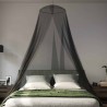 Ciel de lit anti-moustiques 3 pcs 156 mesh Noir ⌀56 x 220 cm 626495626495