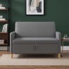 Sofa avec rangement Gris foncé 122 x 78 x 87 cm Polyester 626496626496