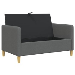 Sofa avec rangement Gris foncé 122 x 78 x 87 cm Polyester 626496626496