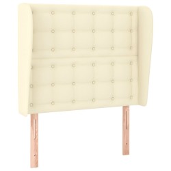 Tête de lit avec oreilles Crème 103x23x118/128 cm Similicuir 626497626497