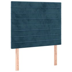 Tête de lit Bleu foncé 80x5x118/128 cm Velours 626498626498