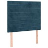 Tête de lit Bleu foncé 80x5x118/128 cm Velours 626498626498