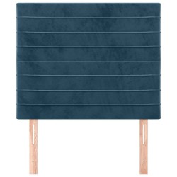 Tête de lit Bleu foncé 80x5x118/128 cm Velours 626498626498