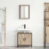 Ensemble de mobilier de salle de bain avec étagère 2 pcs Marron 626502626502