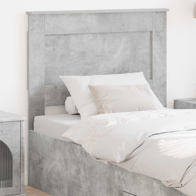 Tête de lit avec tête de lit Gris béton 80 cm Bois d'ingénierie 626503626503