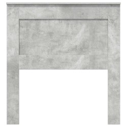 Tête de lit avec tête de lit Gris béton 80 cm Bois d'ingénierie 626503626503