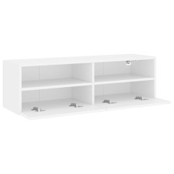 Meuble TV mural blanc 100x30x30 cm bois d'ingénierie 626505626505