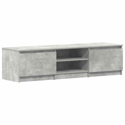 Meuble TV Gris béton 140x40x35,5 cm Bois d'ingénierie 626506626506