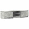 Meuble TV Gris béton 140x40x35,5 cm Bois d'ingénierie 626506626506