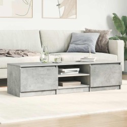 Meuble TV Gris béton 140x40x35,5 cm Bois d'ingénierie 626506626506