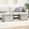 Meuble TV Gris béton 140x40x35,5 cm Bois d'ingénierie 626506626506
