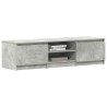 Meuble TV Gris béton 140x40x35,5 cm Bois d'ingénierie 626506626506