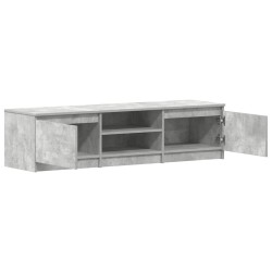 Meuble TV Gris béton 140x40x35,5 cm Bois d'ingénierie 626506626506