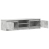 Meuble TV Gris béton 140x40x35,5 cm Bois d'ingénierie 626506626506