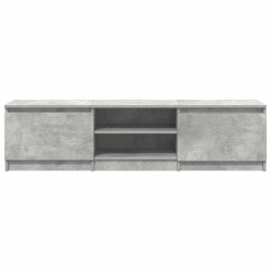 Meuble TV Gris béton 140x40x35,5 cm Bois d'ingénierie 626506626506