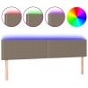Tête de lit à LED Taupe 200x5x78/88 cm Tissu 626508626508