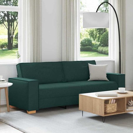 Sofa 3 places Vert foncé 220 cm tissu 626509626509