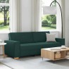 Sofa 3 places Vert foncé 220 cm tissu 626509626509