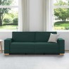 Sofa 3 places Vert foncé 220 cm tissu 626509626509