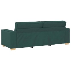 Sofa 3 places Vert foncé 220 cm tissu 626509626509