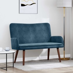 Sofa 2 places Bleu 115 x 61 x 87 cm Velours (V) 626510626510