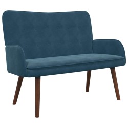 Sofa 2 places Bleu 115 x 61 x 87 cm Velours (V) 626510626510