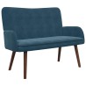 Sofa 2 places Bleu 115 x 61 x 87 cm Velours (V) 626510626510