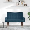 Sofa 2 places Bleu 115 x 61 x 87 cm Velours (V) 626510626510