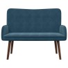 Sofa 2 places Bleu 115 x 61 x 87 cm Velours (V) 626510626510