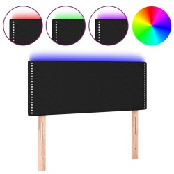 Tête de lit à LED Noir 80x5x78/88 cm Tissu 626512626512
