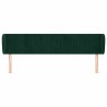 Tête de lit avec oreilles Vert foncé 183x23x78/88 cm Velours 626513626513