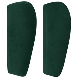 Tête de lit avec oreilles Vert foncé 183x23x78/88 cm Velours 626513626513