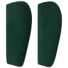 Tête de lit avec oreilles Vert foncé 183x23x78/88 cm Velours 626513626513