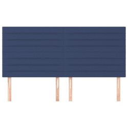 Tête de lit Bleu 200x5x118/128 cm Tissu 626514626514