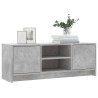 Meuble TV gris béton 102x30x37,5 cm bois d'ingénierie 626515626515