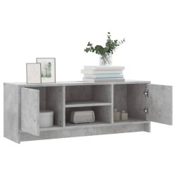 Meuble TV gris béton 102x30x37,5 cm bois d'ingénierie 626515626515