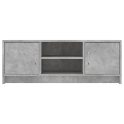 Meuble TV gris béton 102x30x37,5 cm bois d'ingénierie 626515626515