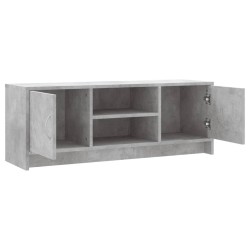 Meuble TV gris béton 102x30x37,5 cm bois d'ingénierie 626515626515