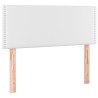 Tête de lit Blanc 100x5x78/88 cm Similicuir 626516626516