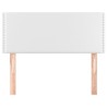 Tête de lit Blanc 100x5x78/88 cm Similicuir 626516626516