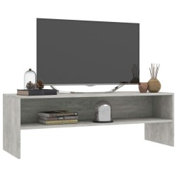 Meuble TV Gris béton 120x40x40 cm Bois d'ingénierie 626518626518