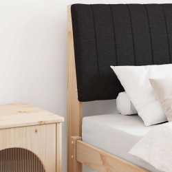 Tête de lit capitonnée Noir 75 cm Pin massif 626520626520