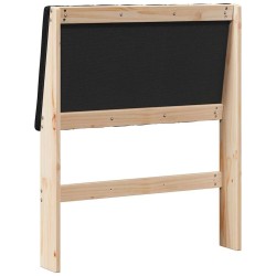 Tête de lit capitonnée Noir 75 cm Pin massif 626520626520